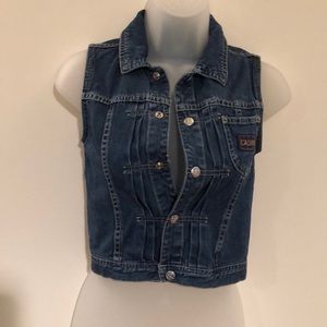 Calvin  Klein  cute  Girls Jean Jacket Vest
